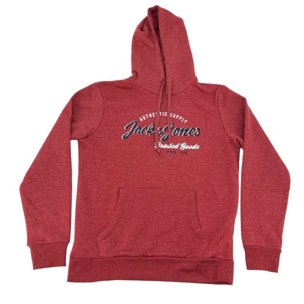 Jack & Jones | Boy's Hoodie | Red Heather | Size M